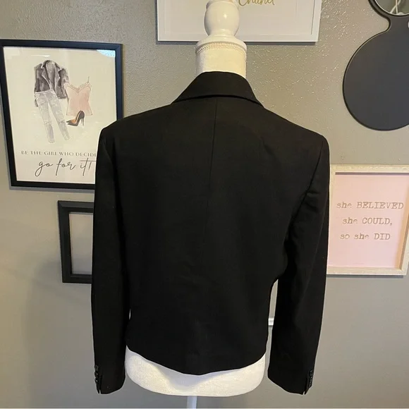 Pendleton Vintage Black Notched Collar Short Wool Jacket 12 - Picture 3 of 12